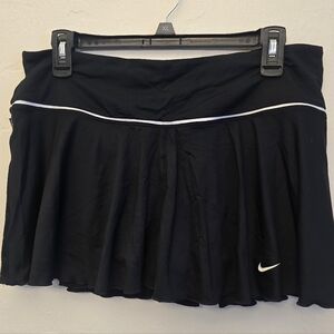 Nike Women's Black Tennis Skirt with White Trim & Shorts Underneath
